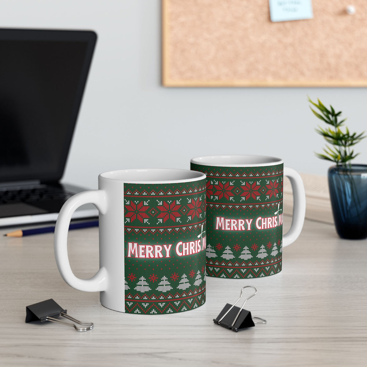 Merry Christmas Christian Mug – Faith-Inspired Christmas Gift | Ceramic Mug, (11oz, 15oz)