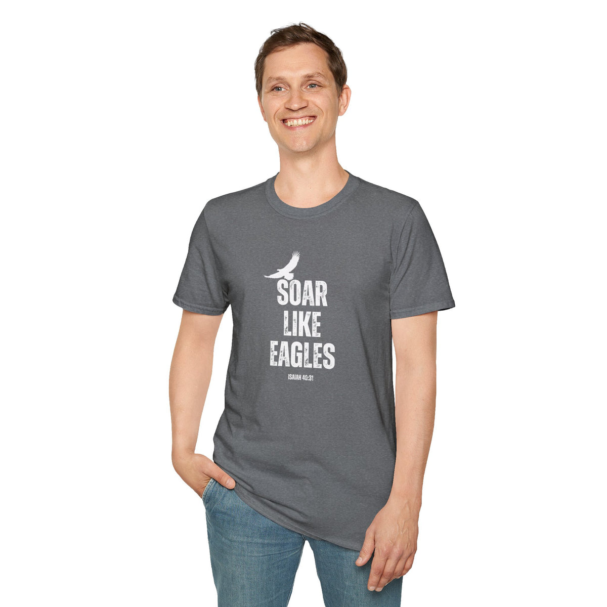 "Soar Like Eagles" Unisex Softstyle T-Shirt