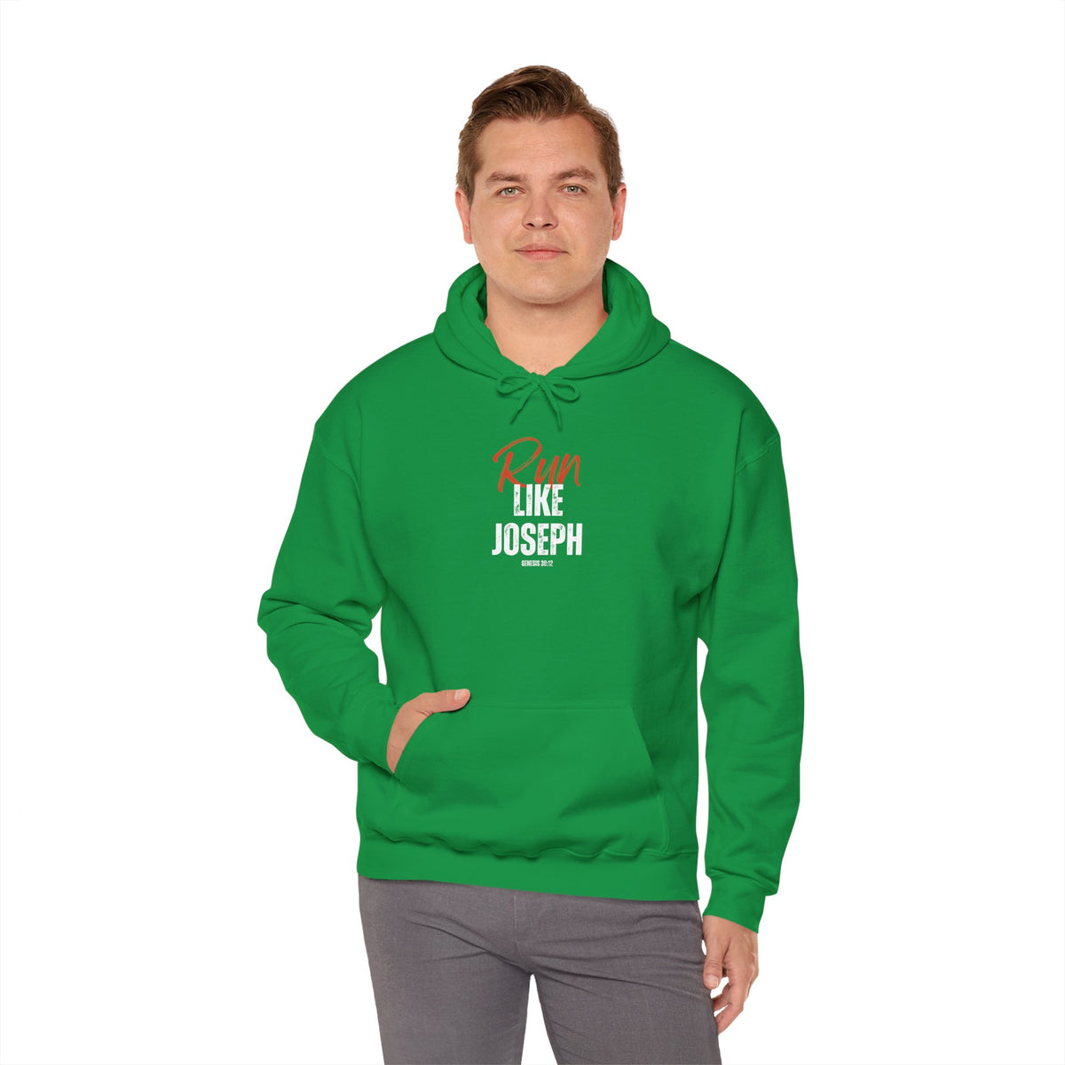 "Run Like Joseph" Unisex Heavy Blend™ Hooded Sweatshirt