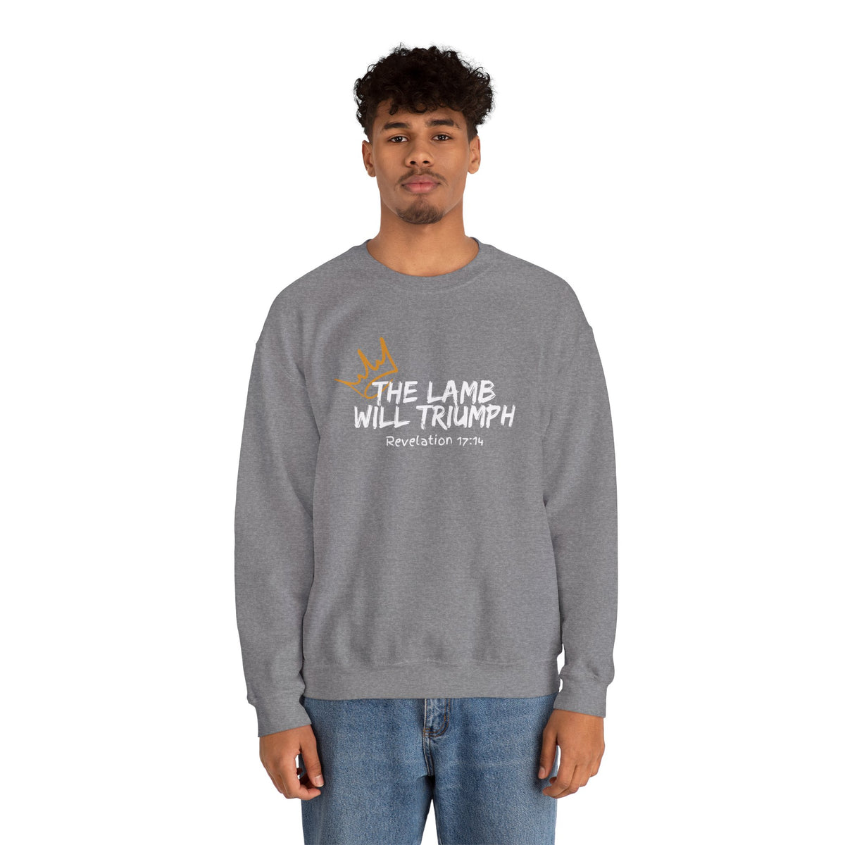 The Lamb Will Triumph Ver.2- Unisex Heavy Blend™ Crewneck Sweatshirt