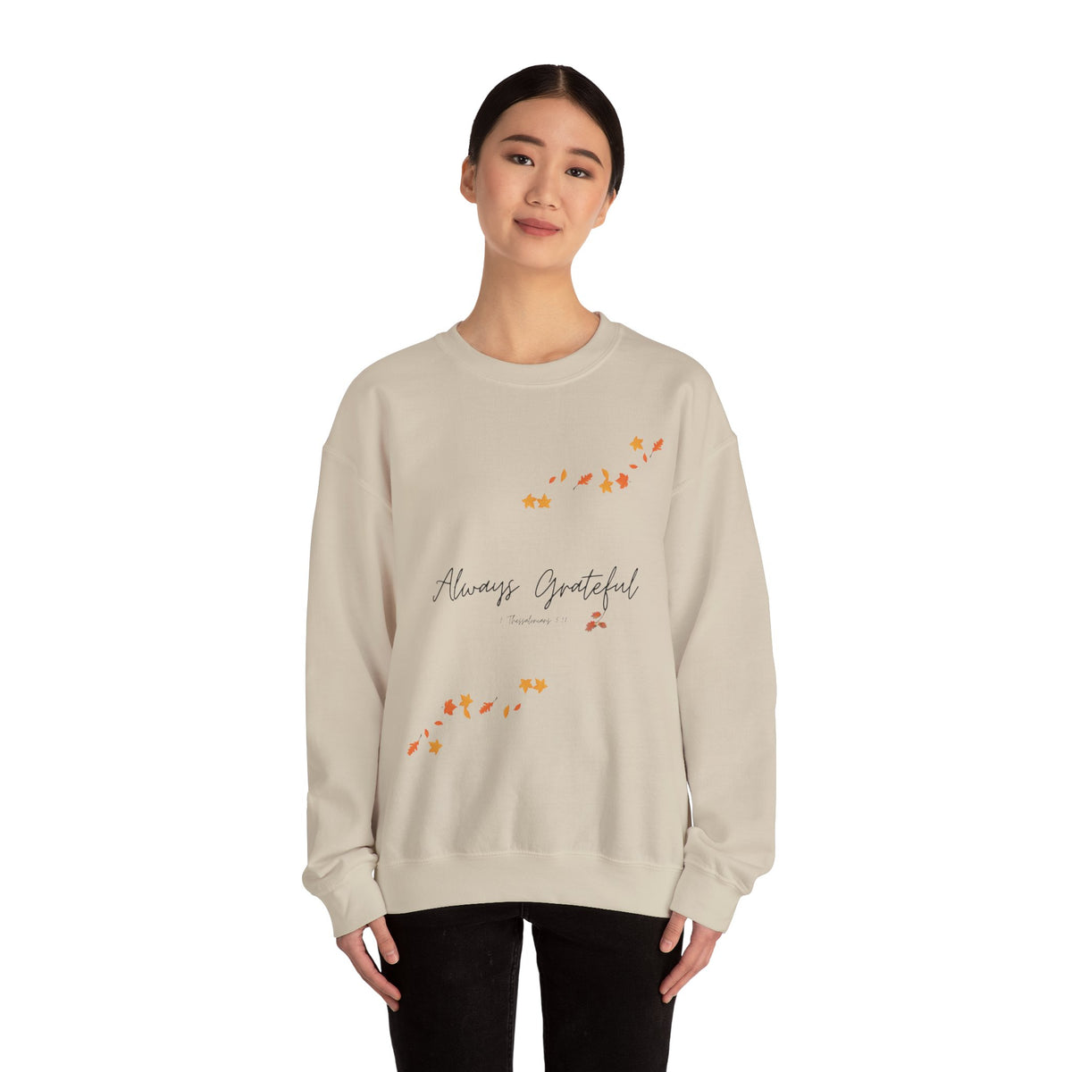 Always Grateful | Ladies' Heavy Blend™ Crewneck Sweatshirt
