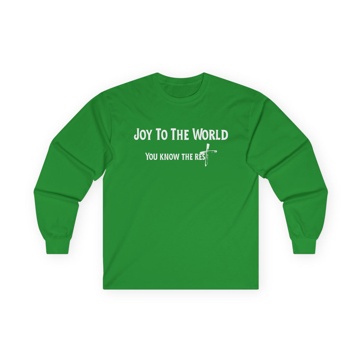 Joy to the World Christian Long Sleeve T-Shirt – Faith-Inspired Holiday Apparel | Unisex Ultra Cotton Long Sleeve Tee