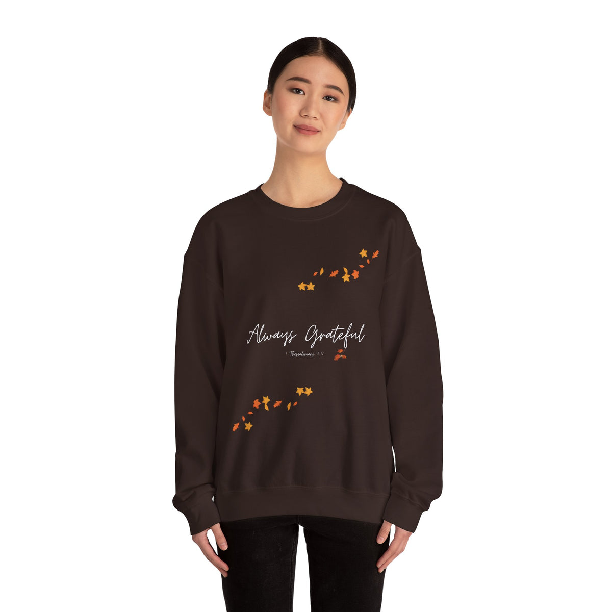 Always Grateful | Ladies' Heavy Blend™ Crewneck Sweatshirt