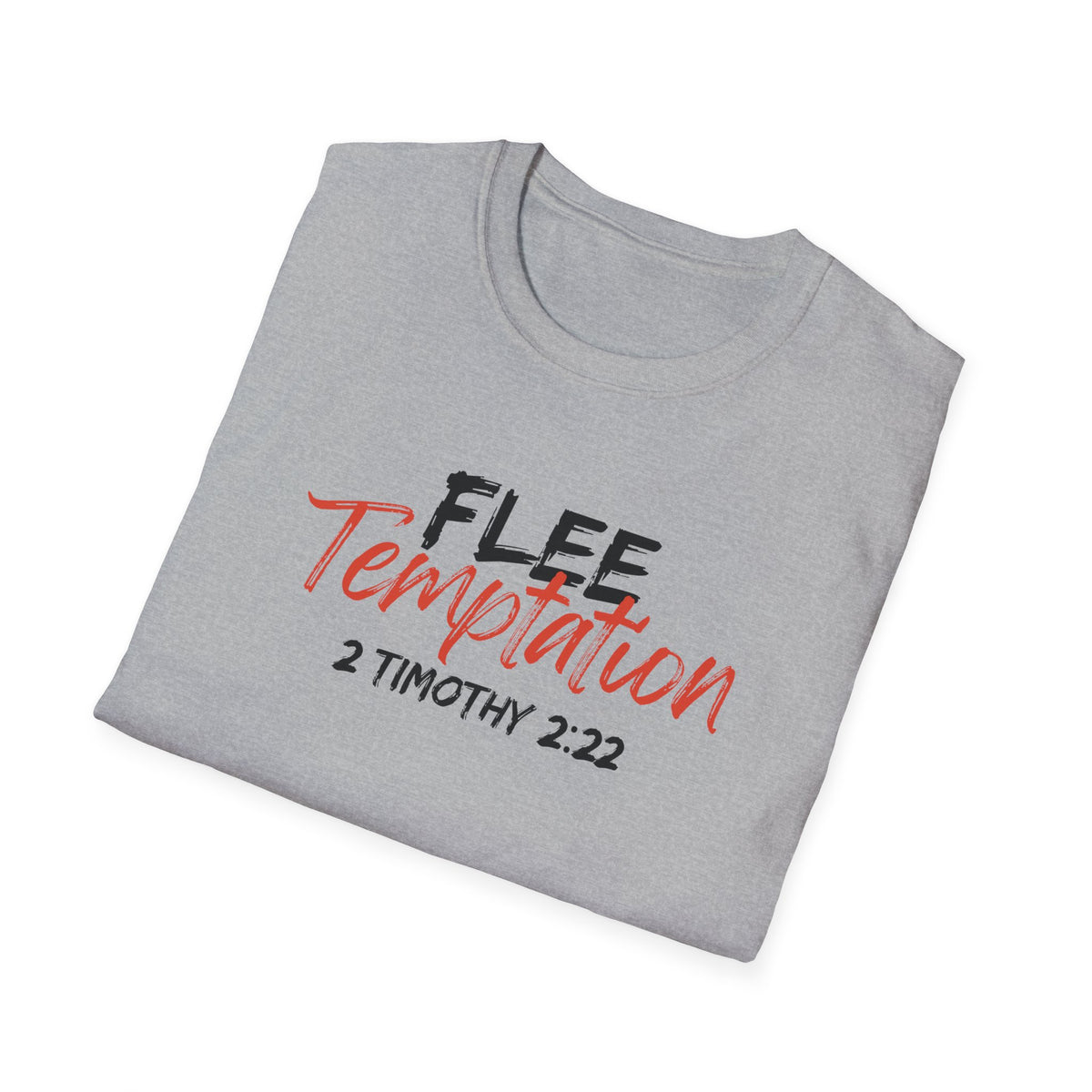 "Flee Temptation" Unisex Softstyle T-Shirt