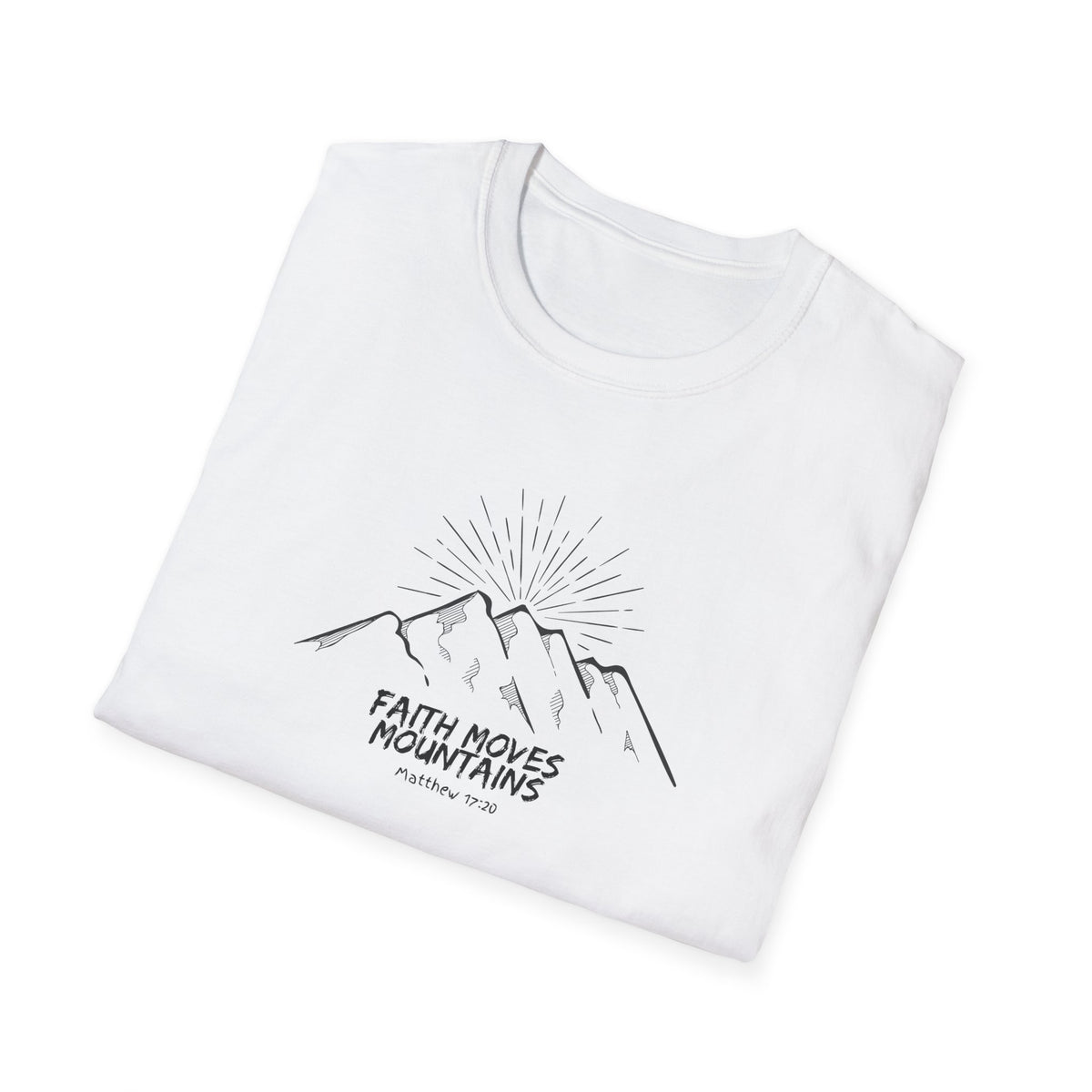 "Faith Moves Mountains" Unisex Softstyle T-Shirt