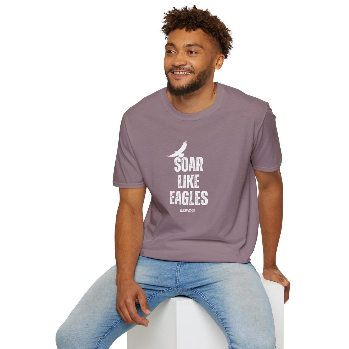 "Soar Like Eagles" Unisex Softstyle T-Shirt