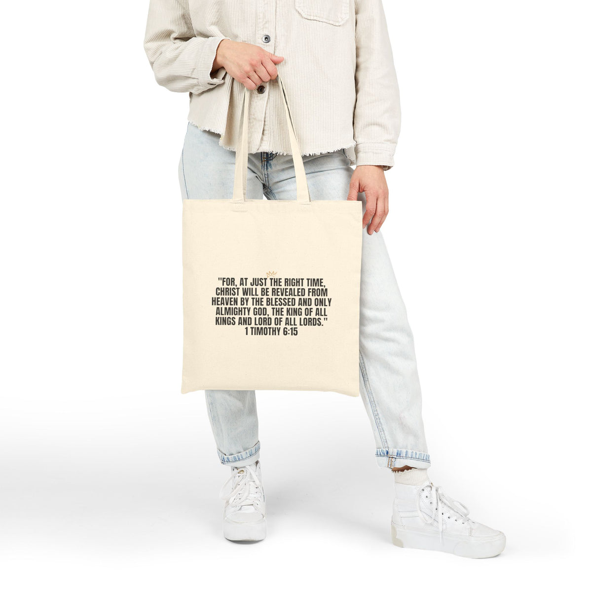 King of Kings | Cotton Canvas Tote Bag