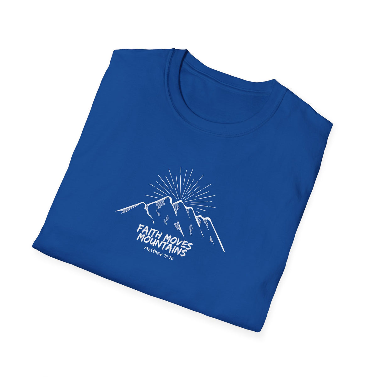 "Faith Moves Mountains" Unisex Softstyle T-Shirt