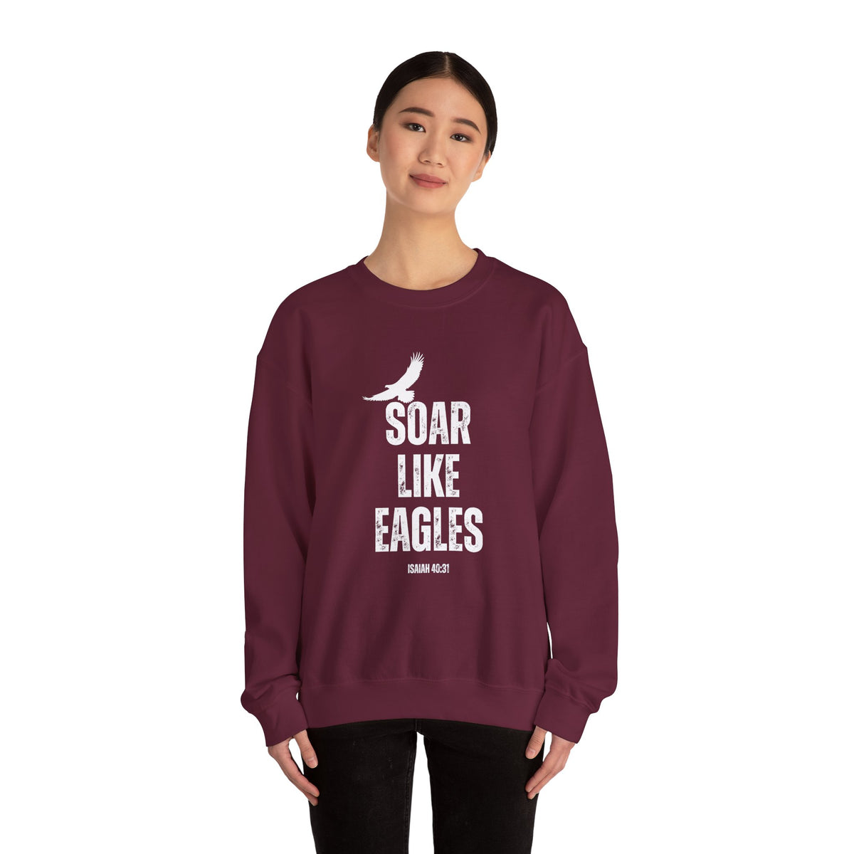 Soar Like Eagles- Unisex Heavy Blend™ Crewneck Sweatshirt