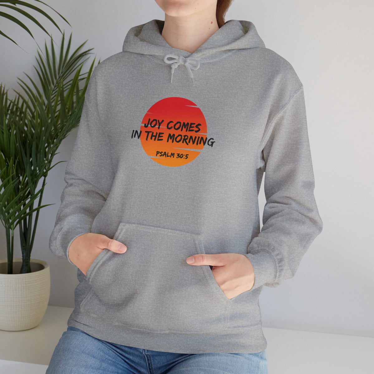 Joy Comes in the Morning- Unisex Heavy Blend™ Hooded Sweatshirt