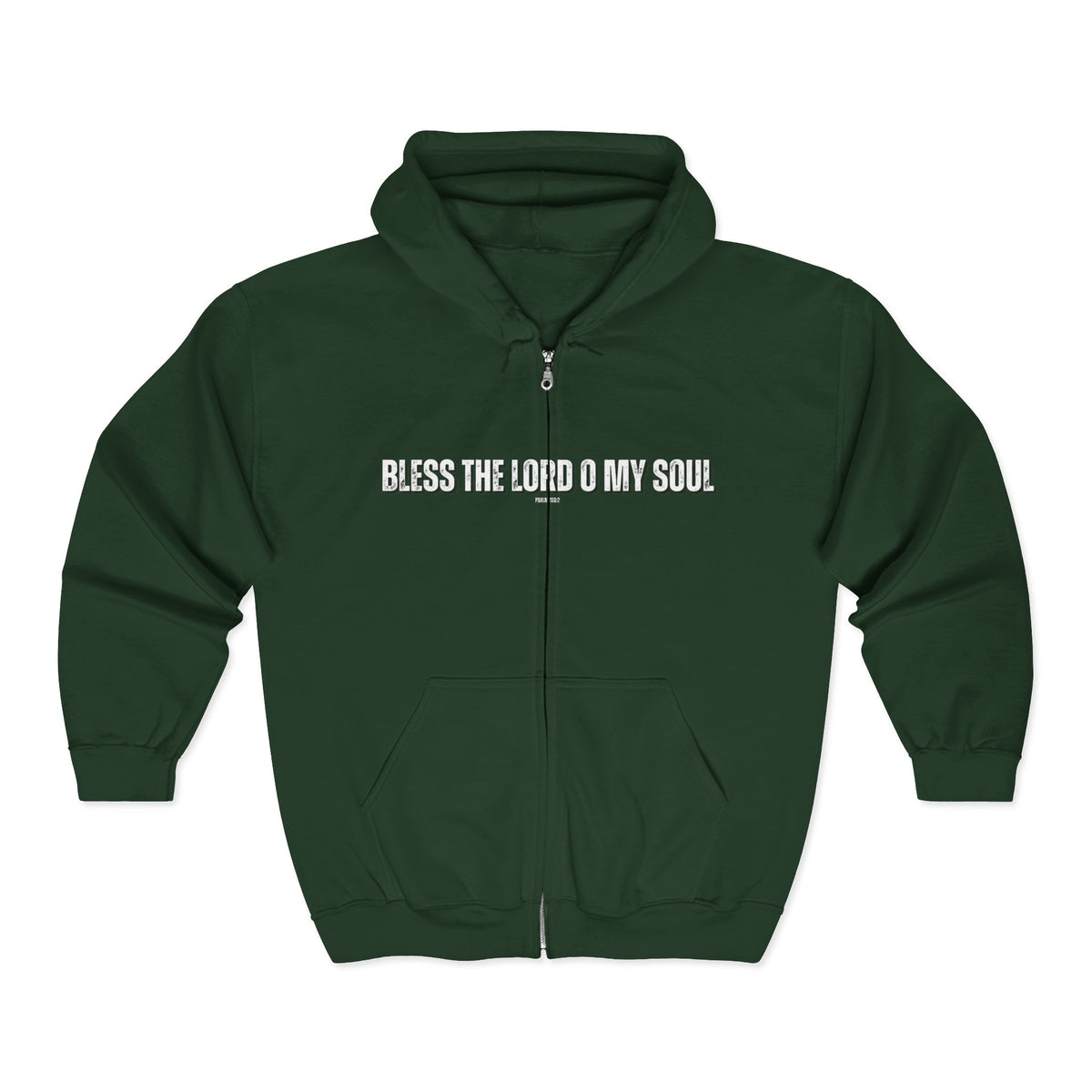 Bless The Lord O My Soul | Men's Heavy Blend™ Full Zip Hooded Sweatshirt
