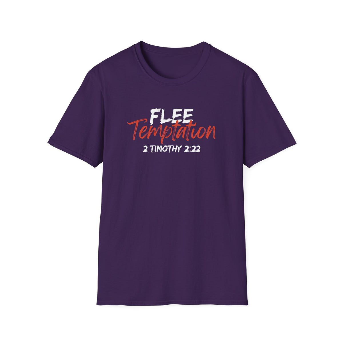 "Flee Temptation" Unisex Softstyle T-Shirt