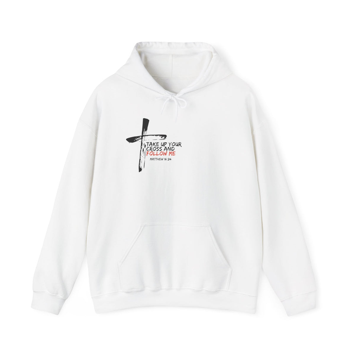 Take Up Your Cross and Follow Me Unisex Heavy Blend™ Hooded Sweatshirt