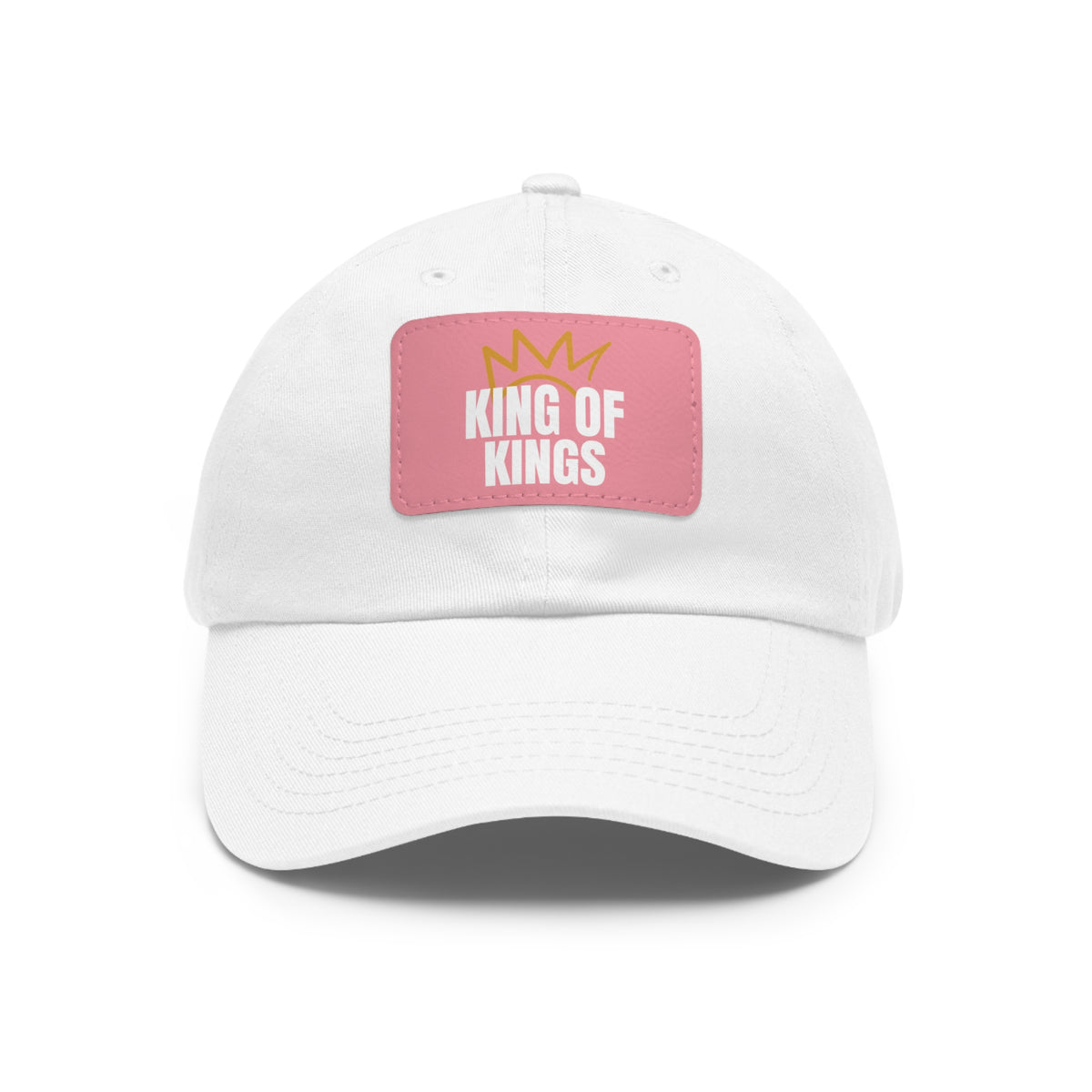 Dad Hat with Leather Patch (Rectangle)