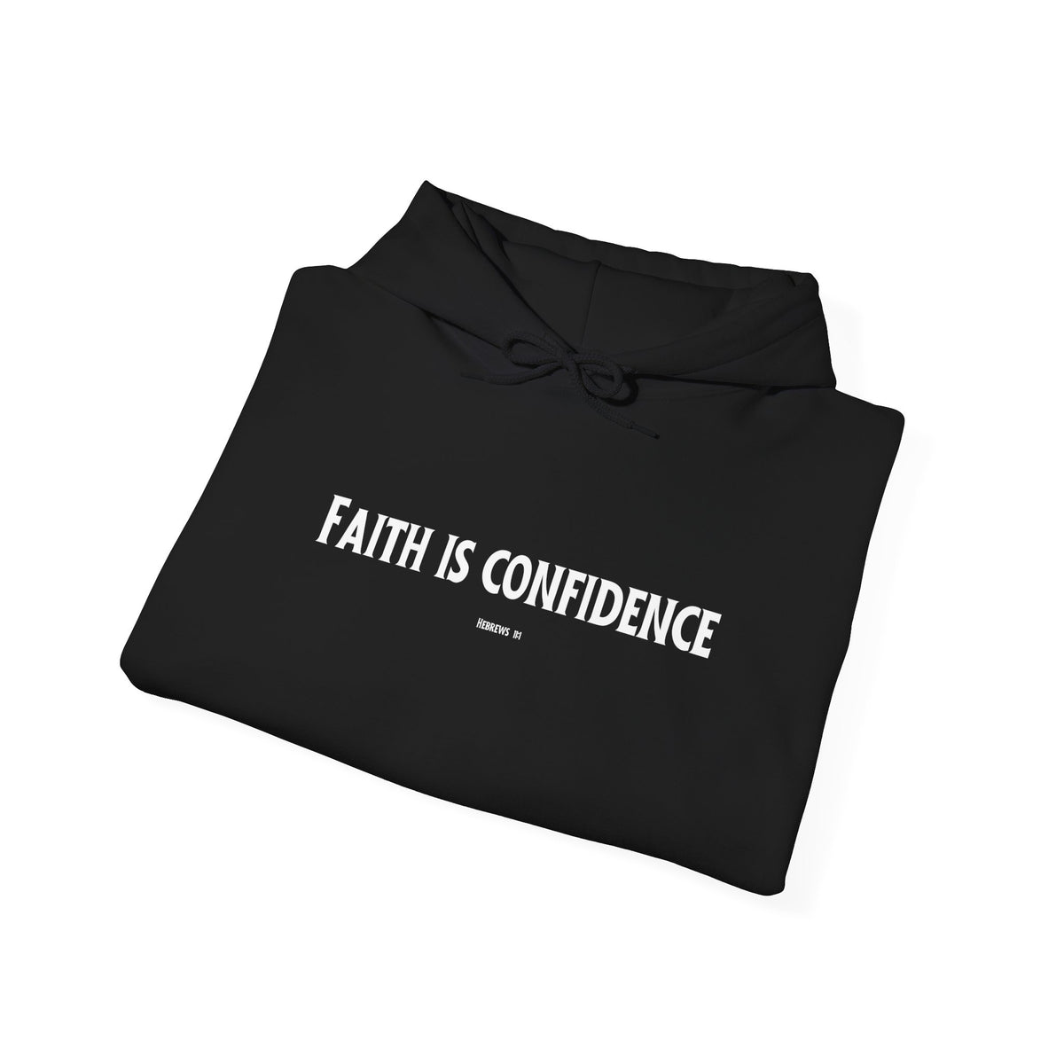 Faith is Confidence Christian Hoodie – Faith-Based Christmas Wear | Unisex Heavy Blend™ Hooded Sweatshirt