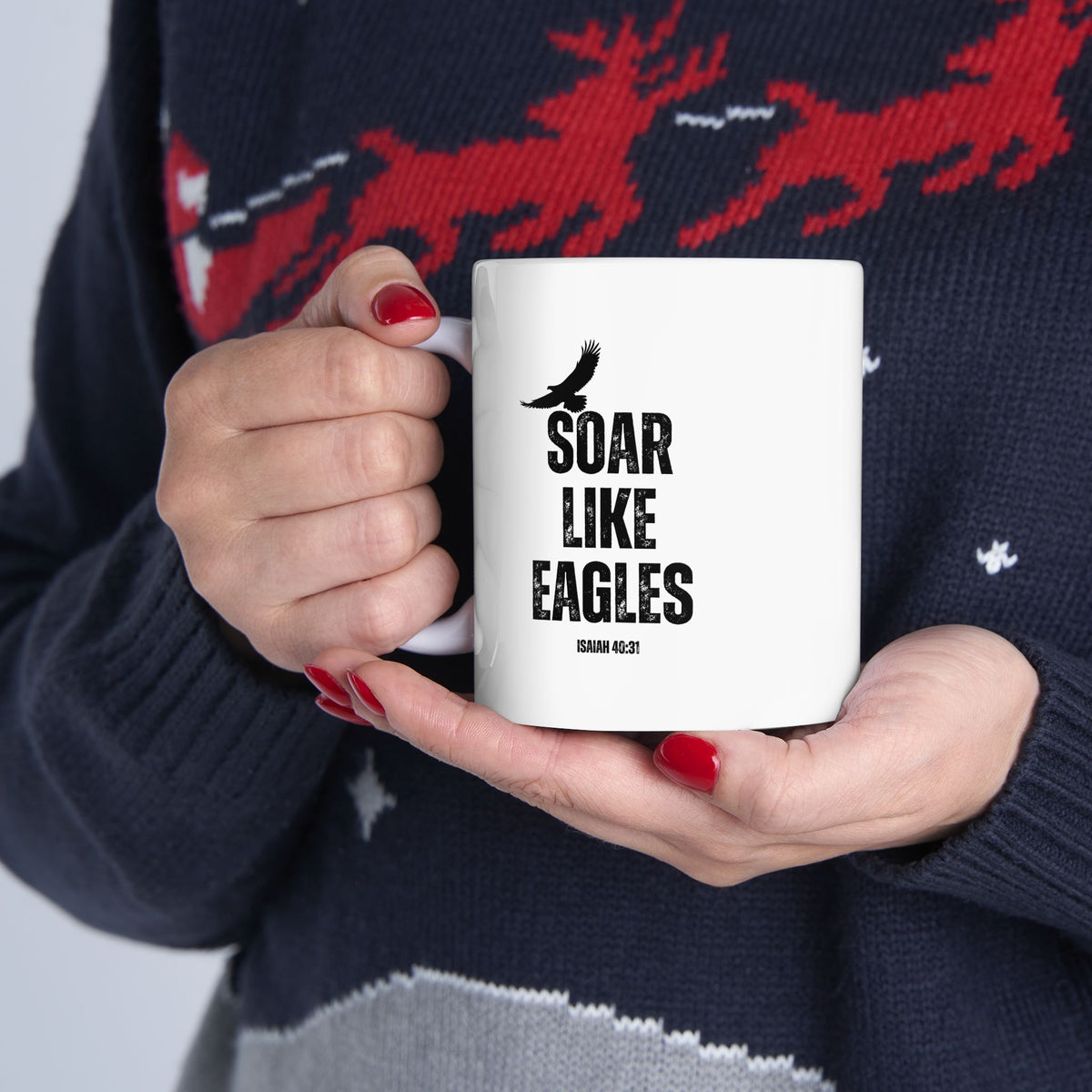 "Soar Like Eagles" Ceramic Mug, (11oz, 15oz)