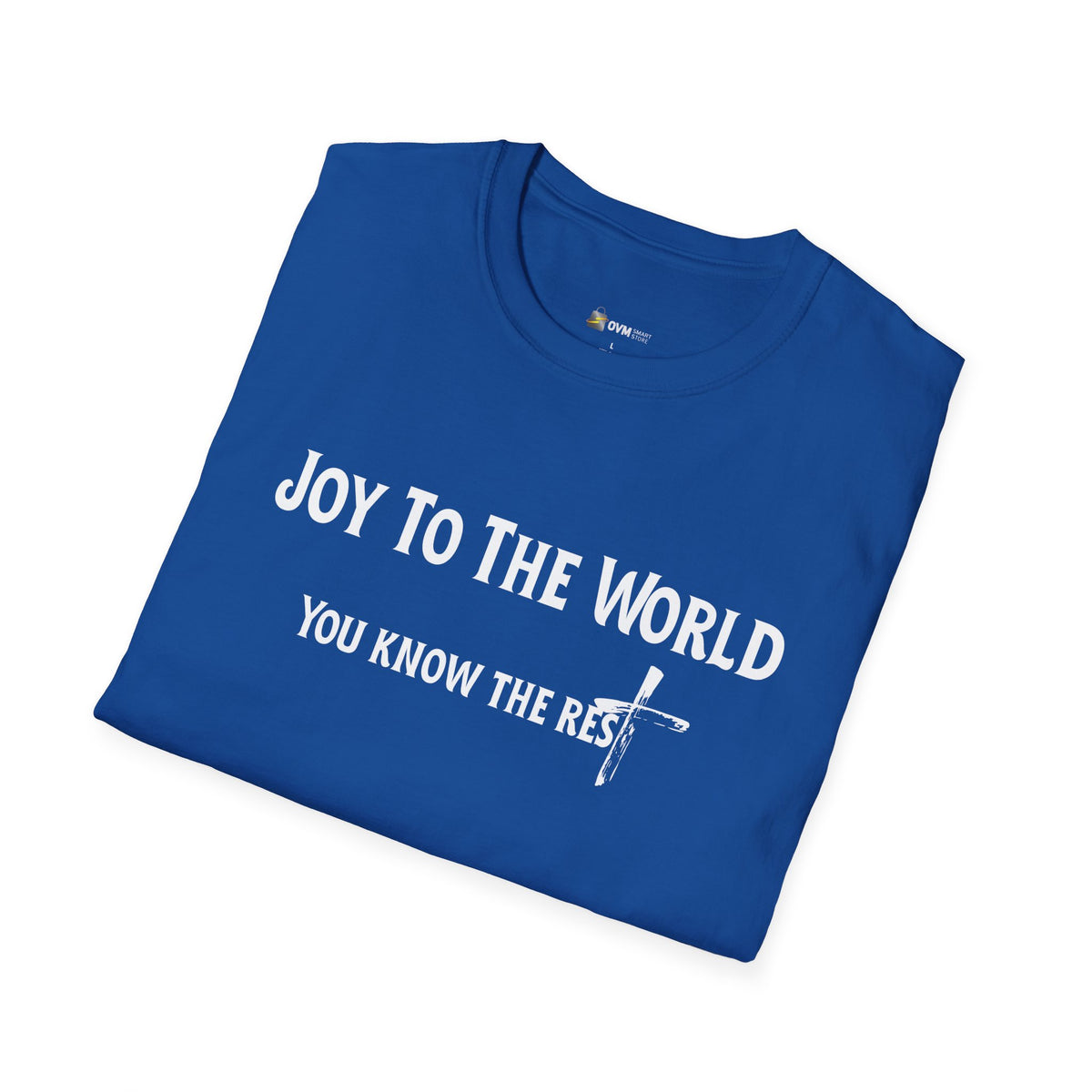 Joy to the World Christian T-Shirt – Faith-Inspired Holiday Apparel | Unisex Softstyle T-Shirt