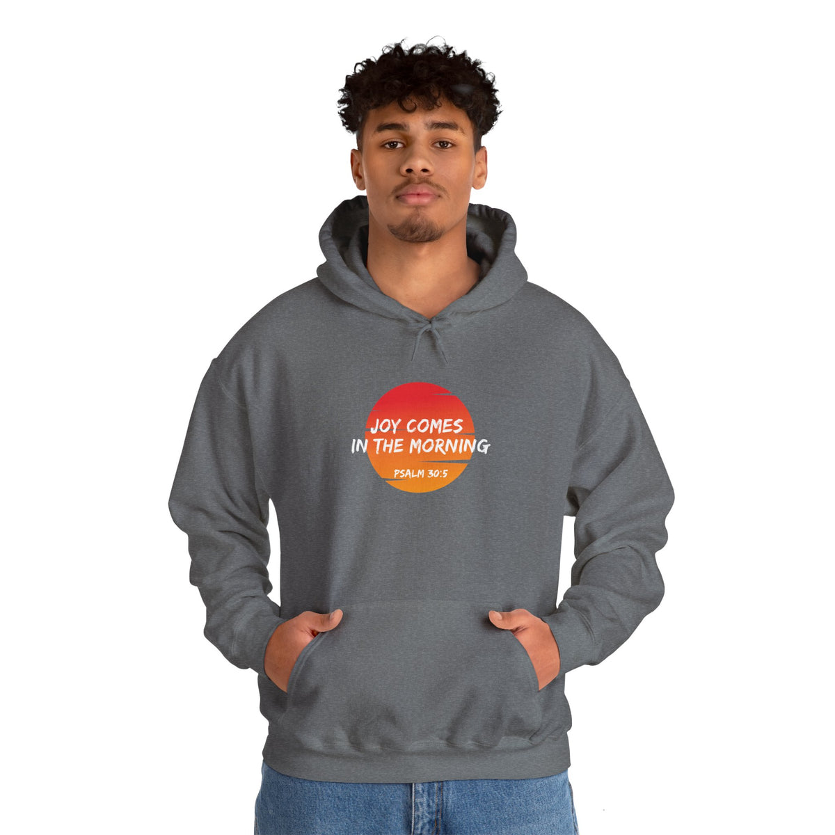 "Joy Comes in the Morning" Unisex Heavy Blend™ Hooded Sweatshirt