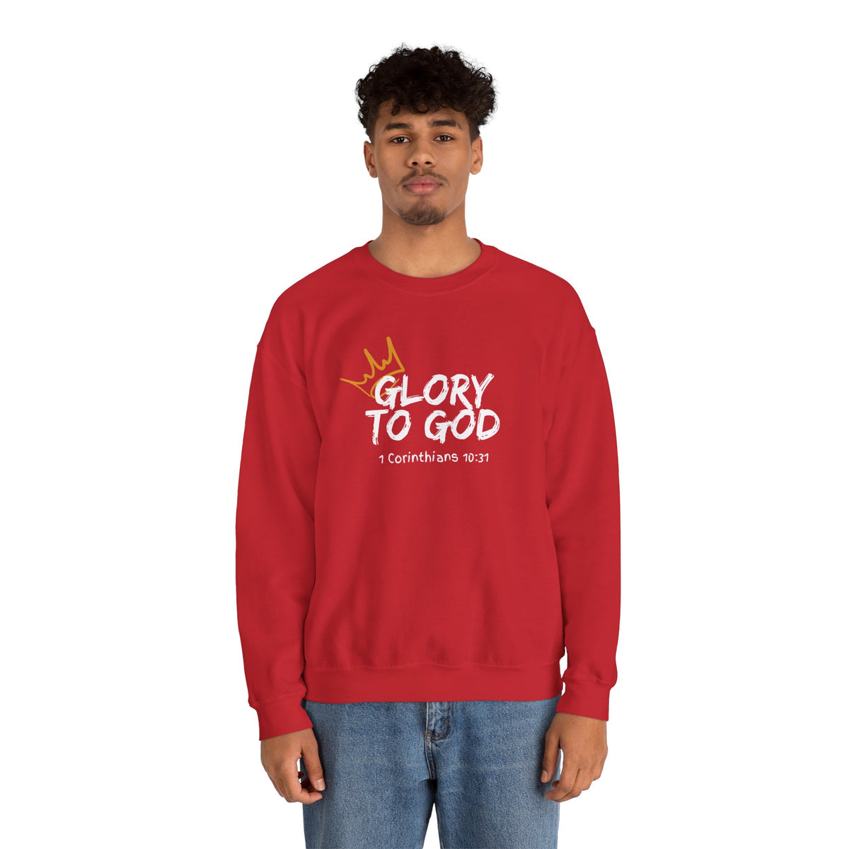 Glory To God- Unisex Heavy Blend™ Crewneck Sweatshirt