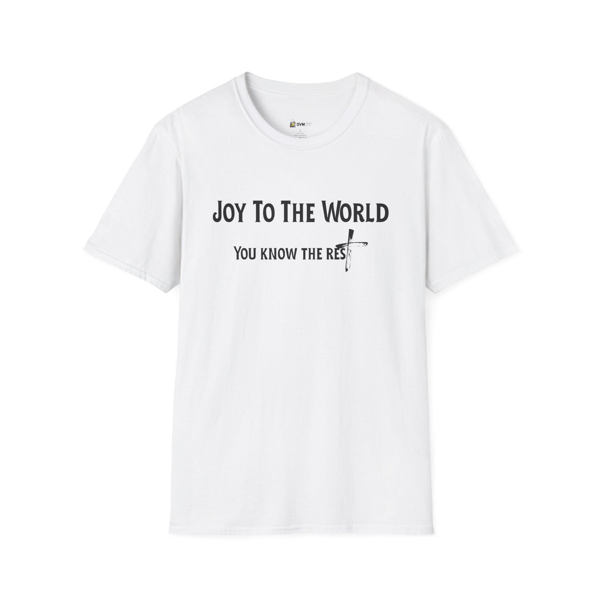 Joy to the World Christian T-Shirt – Faith-Inspired Holiday Apparel | Unisex Softstyle T-Shirt