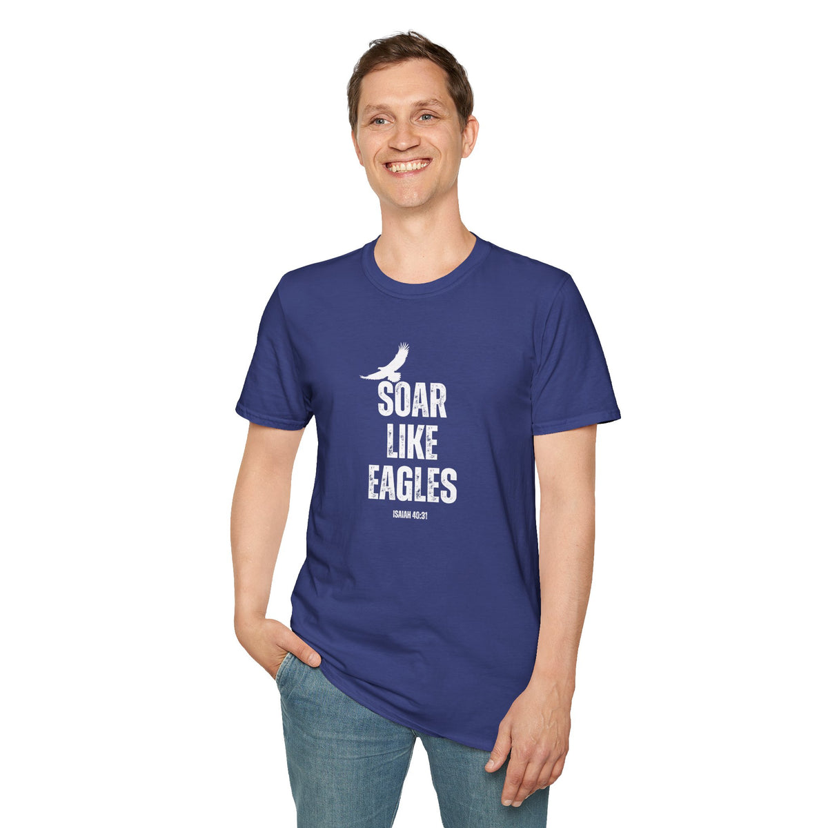 "Soar Like Eagles" Unisex Softstyle T-Shirt