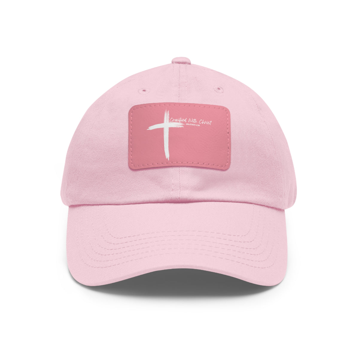 Crucified With Christ Ver.2- Dad Hat with Leather Patch (Rectangle)