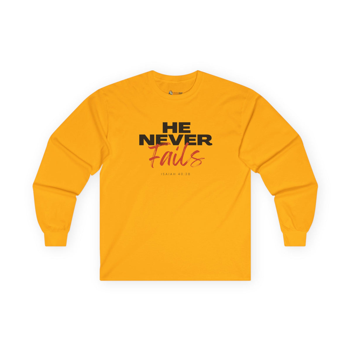 He Never Fails- Unisex Ultra Cotton Long Sleeve Tee