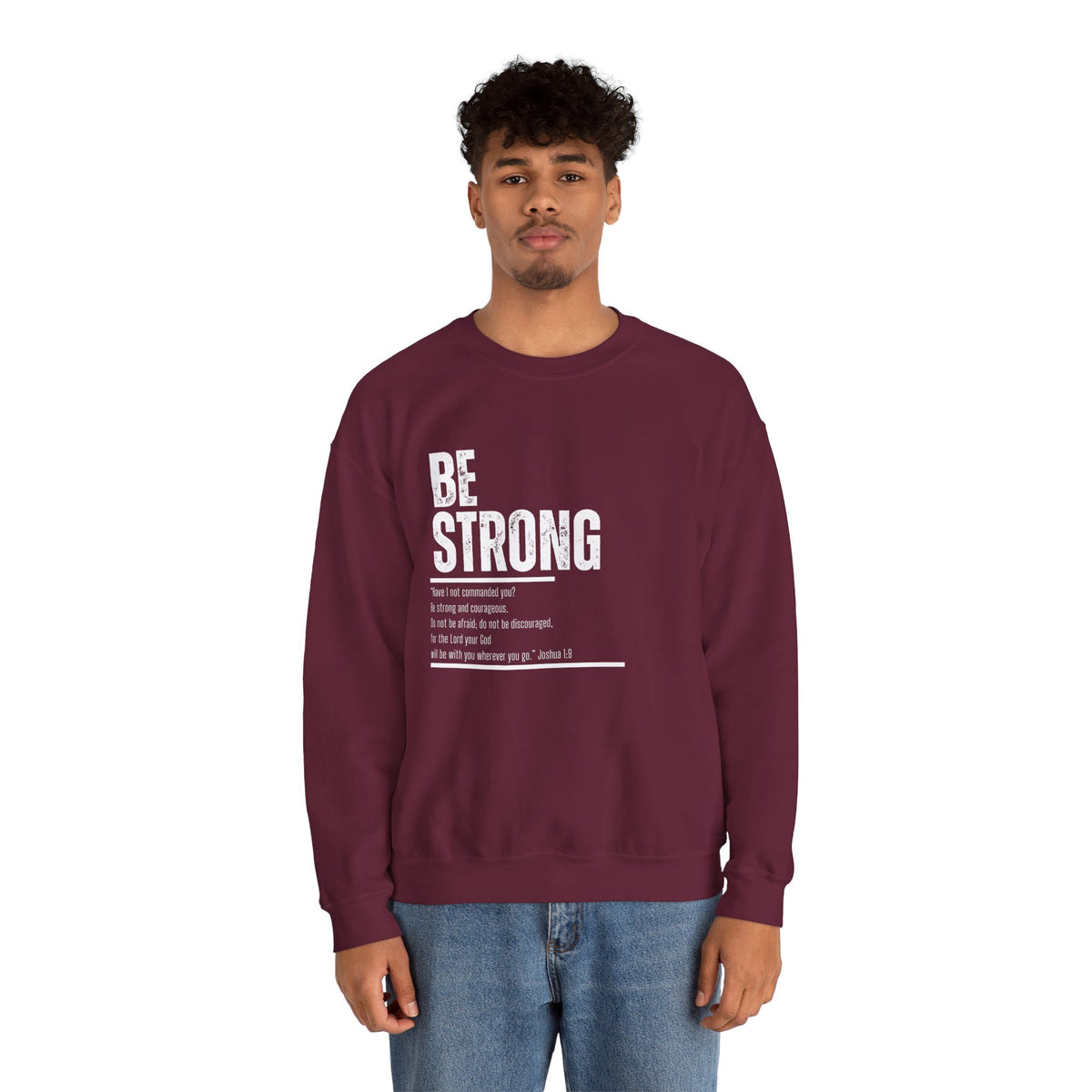 Be Strong- Unisex Heavy Blend™ Crewneck Sweatshirt