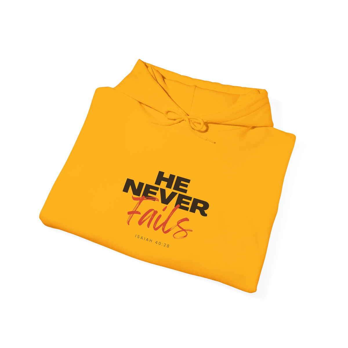 "He Never Fails" Unisex Heavy Blend™ Hooded Sweatshirt