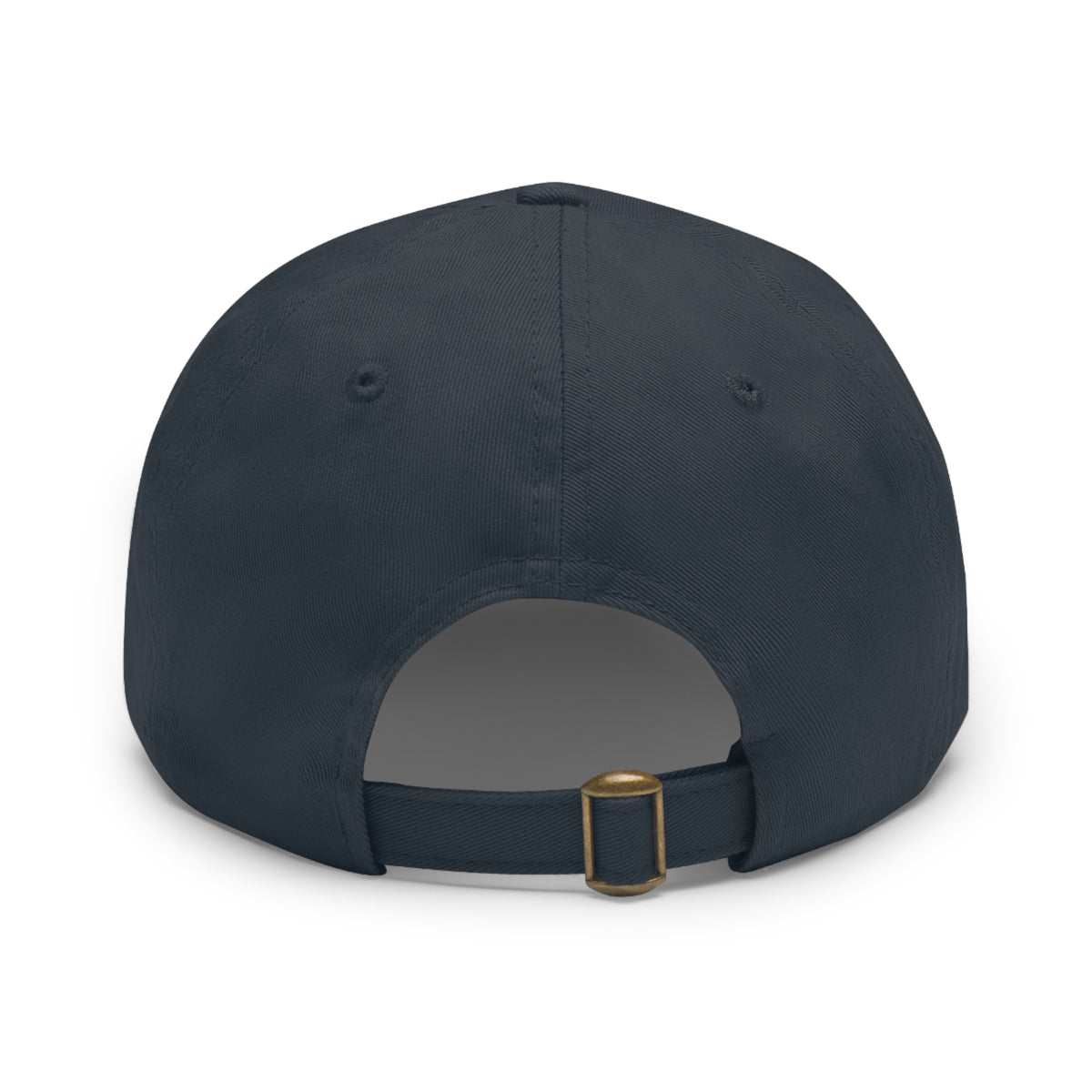 Take Up Your Cross and Follow Me- Dad Hat with Leather Patch (Rectangle)