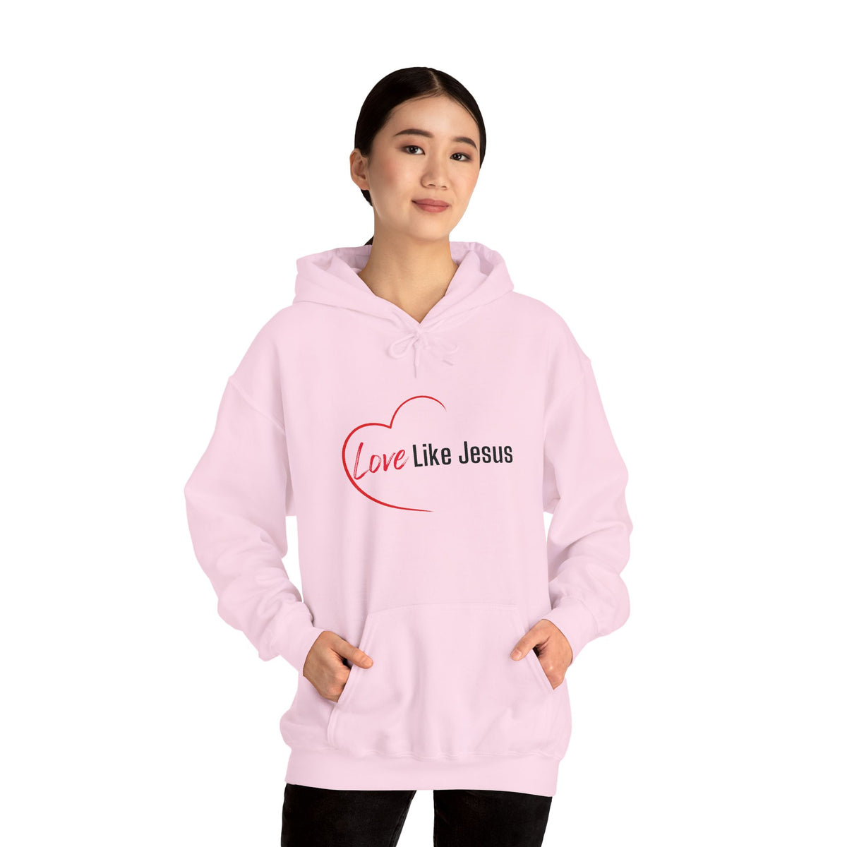 Love Like Jesus Christian Hoodie – Faith-Inspired Comfort Wear - Unisex Heavy Blend™ Hooded Sweatshirt