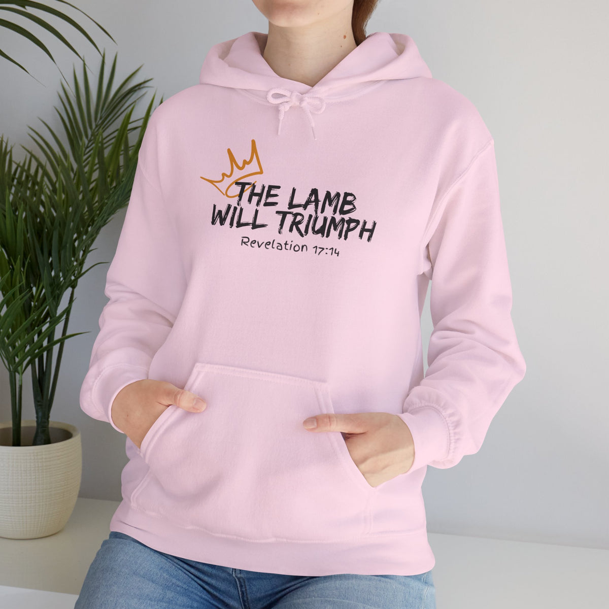 "The Lamb Will Triumph" Unisex Heavy Blend™ Hooded Sweatshirt