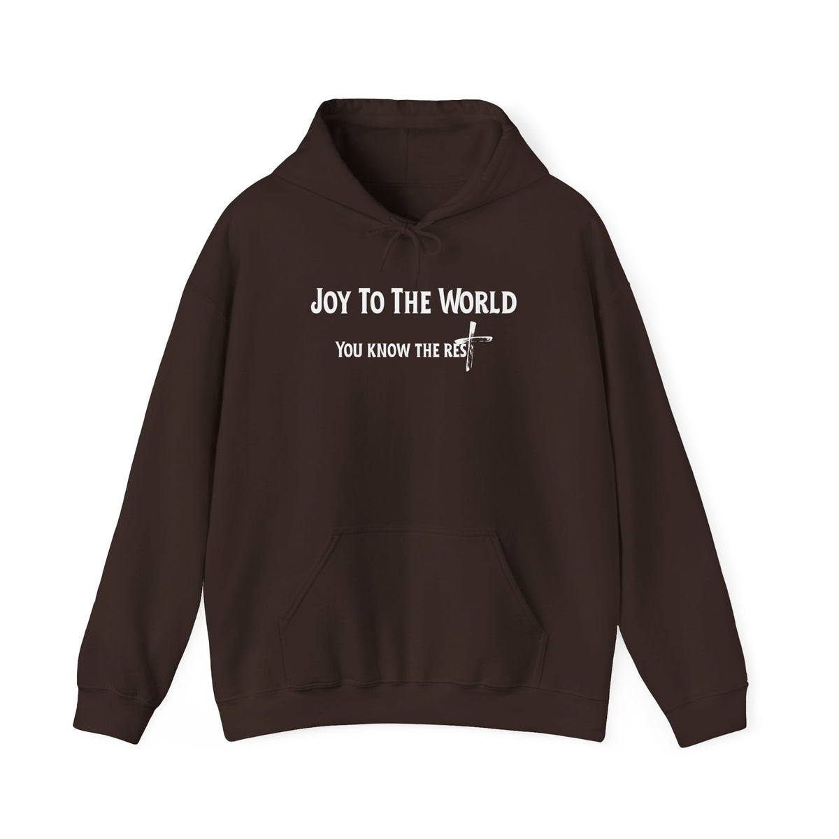 Joy to the World Christian Hoodie – Faith-Based Christmas Wear | Unisex Heavy Blend™ Hooded Sweatshirt