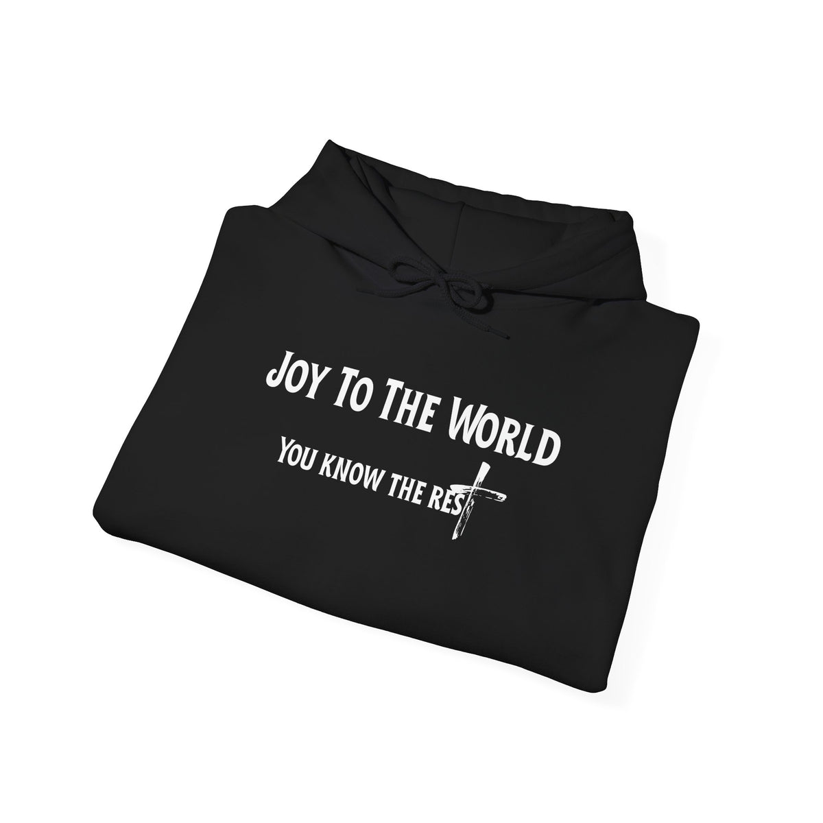 Joy to the World Christian Hoodie – Faith-Based Christmas Wear | Unisex Heavy Blend™ Hooded Sweatshirt