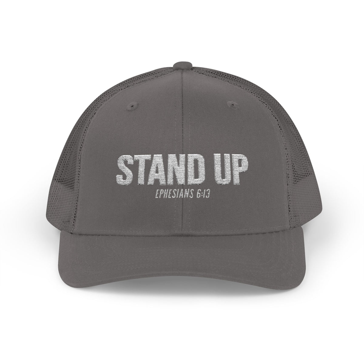Stand Up Christian Snapback Trucker Hat – Ephesians 6:13 Bible Verse Faith Hat – Armor of God Scripture Cap