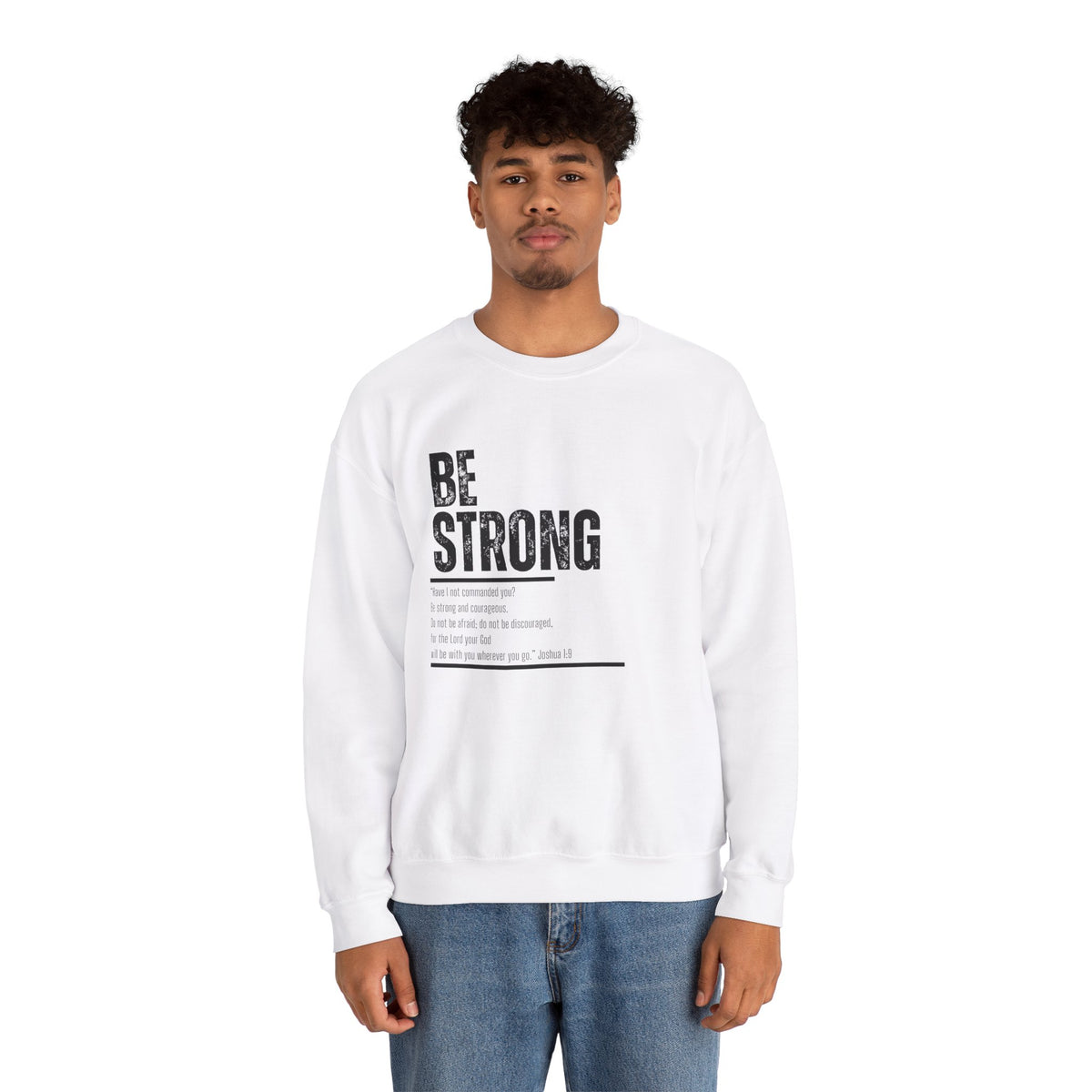 Be Strong- Unisex Heavy Blend™ Crewneck Sweatshirt