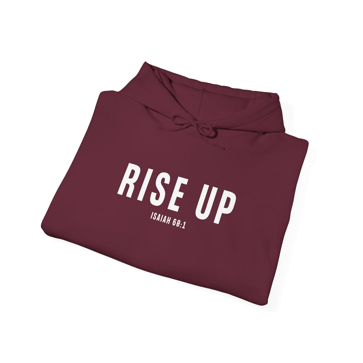Rise Up Christian Hoodie – Isaiah 60:1 Faith Comfort Wear