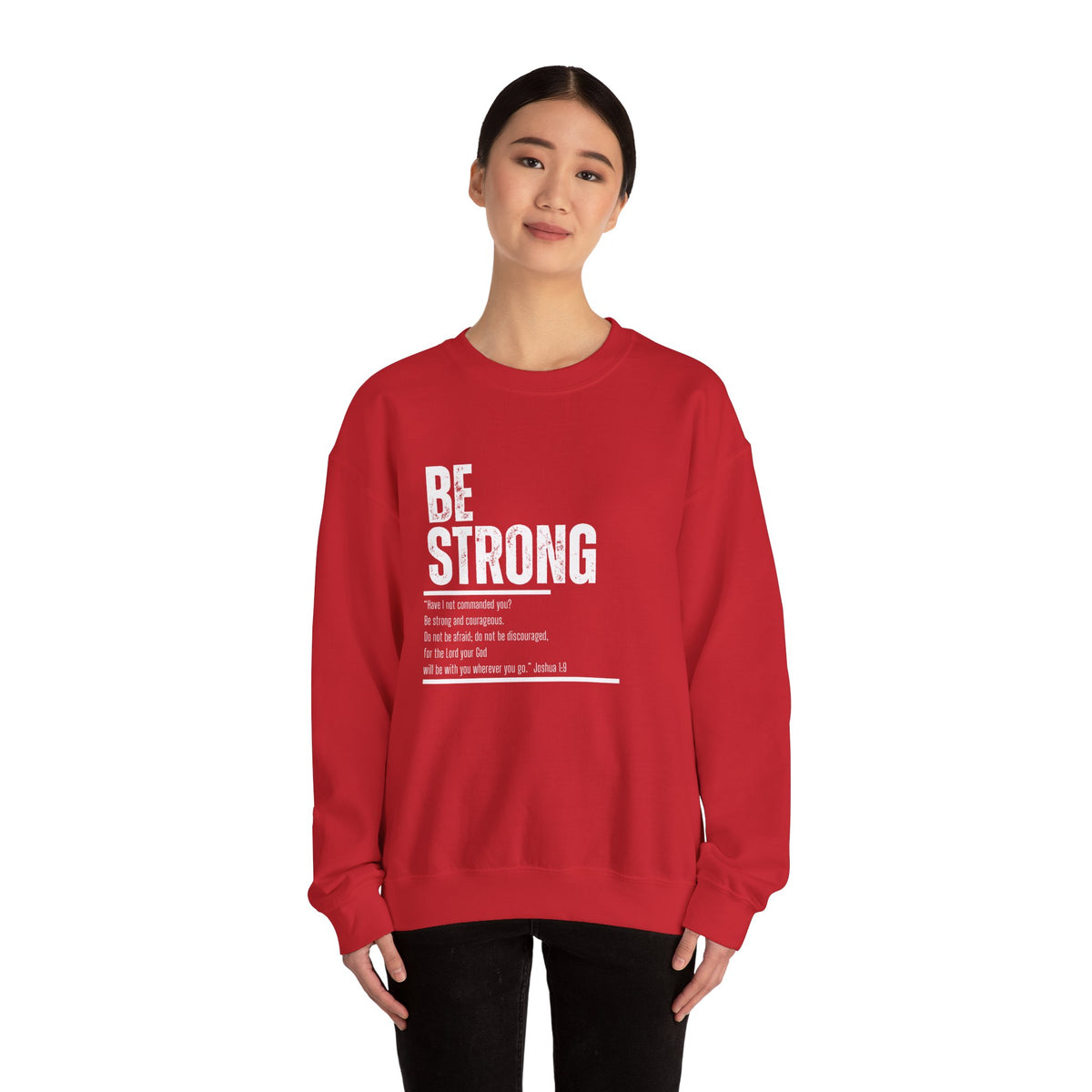 Be Strong- Unisex Heavy Blend™ Crewneck Sweatshirt