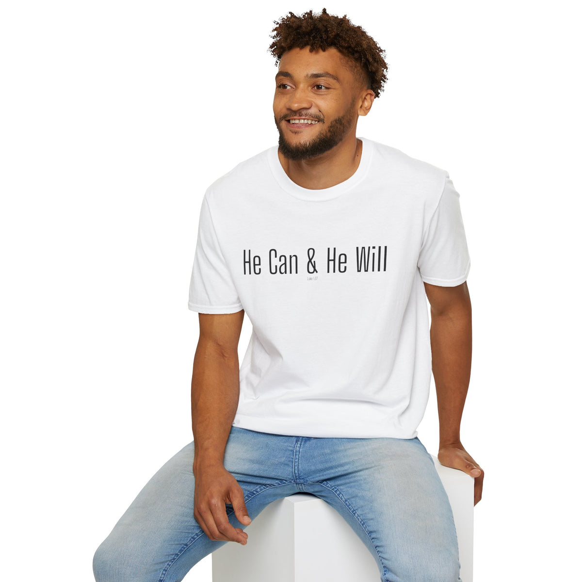 He Can & He Will | Men's Softstyle T-Shirt