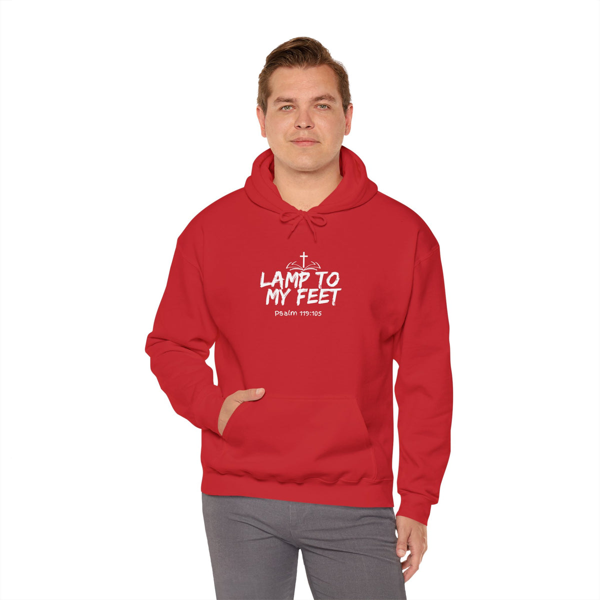 Lamp To My Feet- Unisex Heavy Blend™ Hooded Sweatshirt