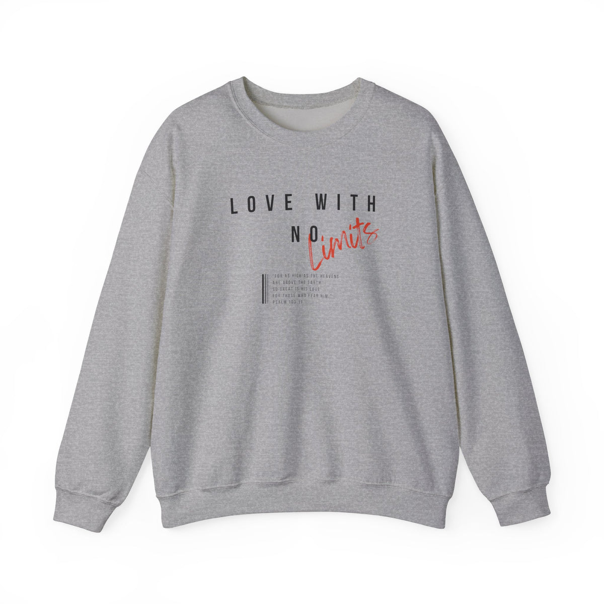 Love With No Limits- Unisex Heavy Blend™ Crewneck Sweatshirt