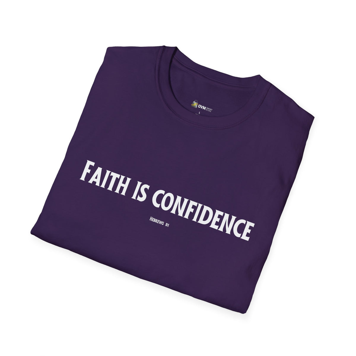 Faith is Confidence Christian T-Shirt – Faith-Inspired Holiday Apparel | Unisex Softstyle T-Shirt