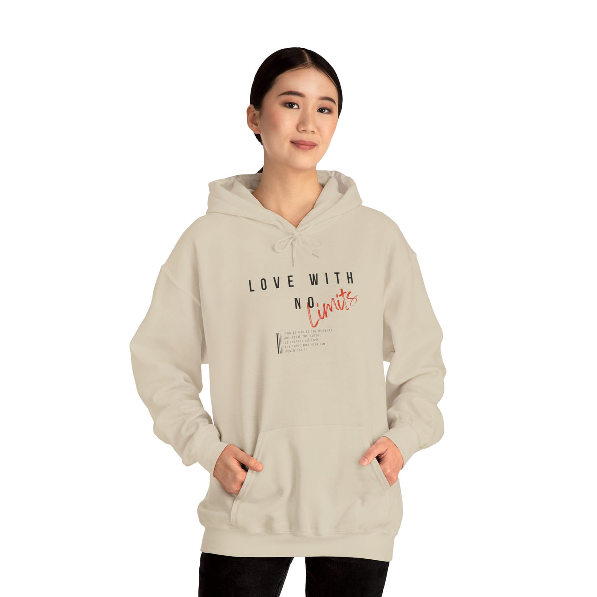 "Love With No Limits" Unisex Heavy Blend™ Hooded Sweatshirt