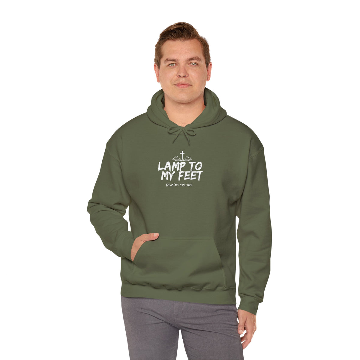 Lamp To My Feet- Unisex Heavy Blend™ Hooded Sweatshirt