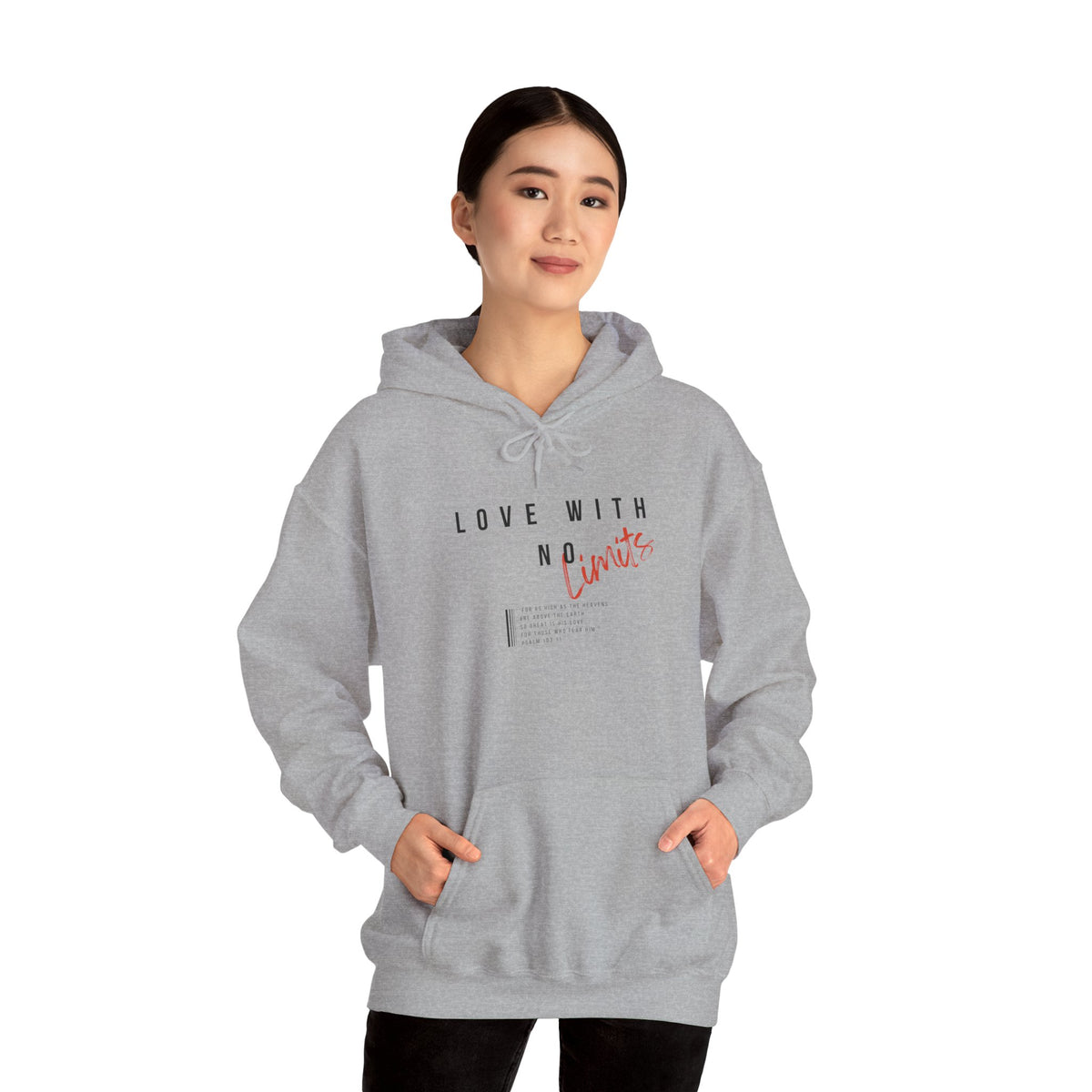 "Love With No Limits" Unisex Heavy Blend™ Hooded Sweatshirt