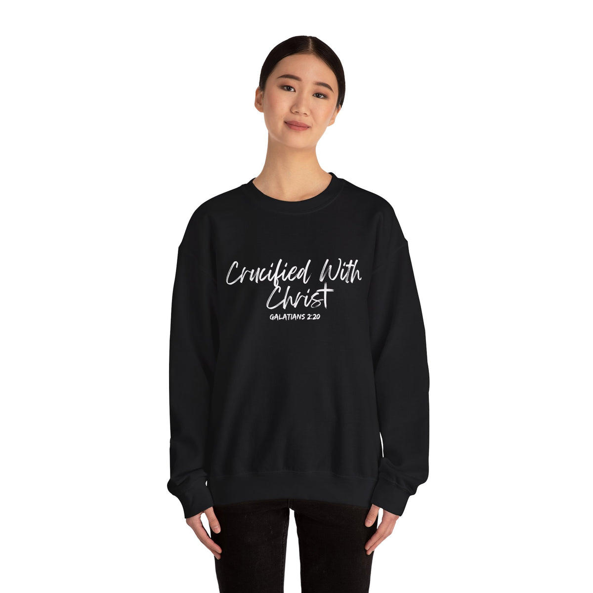 Crucified With Christ- Unisex Heavy Blend™ Crewneck Sweatshirt