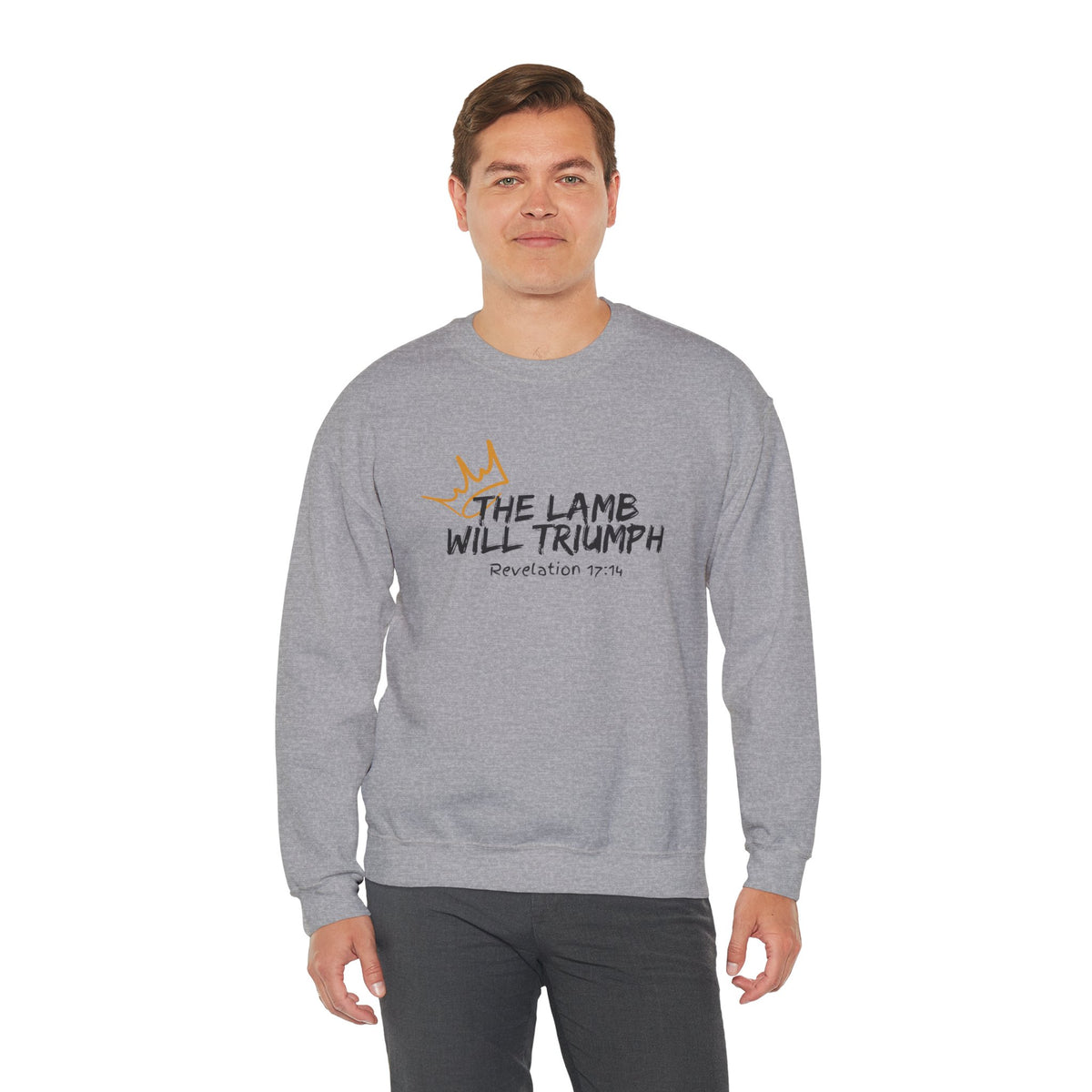 The Lamb Will Triumph Ver.2- Unisex Heavy Blend™ Crewneck Sweatshirt