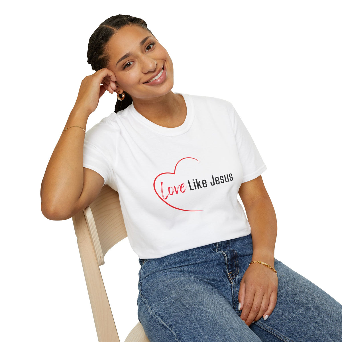 Love Like Jesus Christian T-Shirt – Faith-Based Apparel - Unisex Softstyle T-Shirt