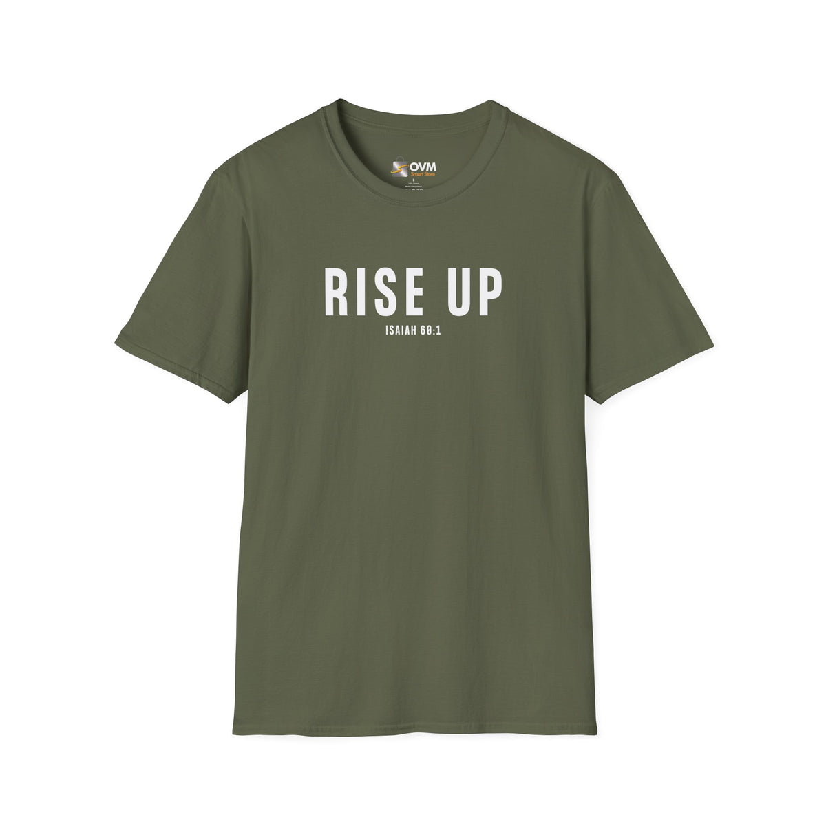 Rise Up Christian T-Shirt – Isaiah 60:1 Faith Apparel