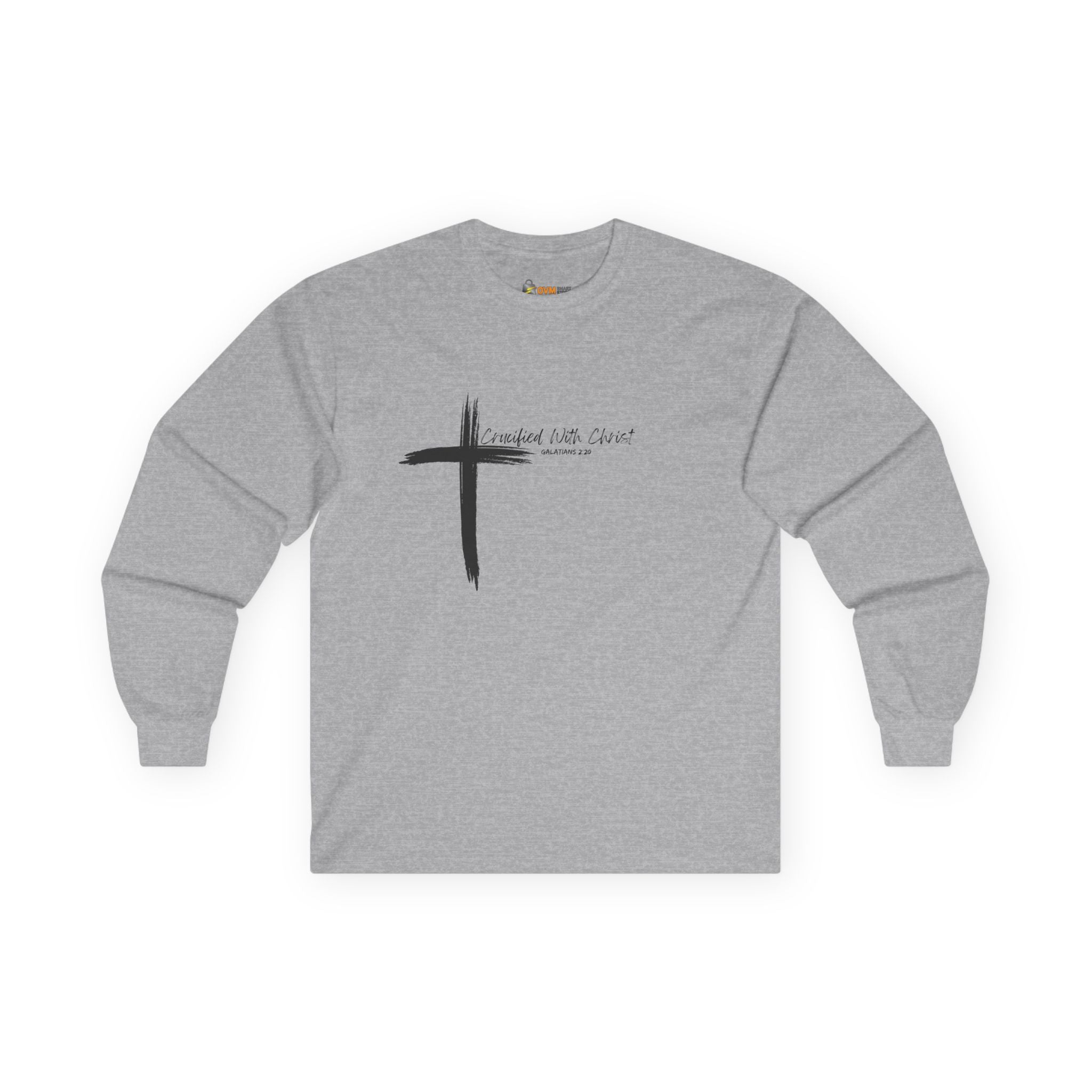 Crucified With Christ Ver.2- Faith-Inspired Unisex Long Sleeve Tee
